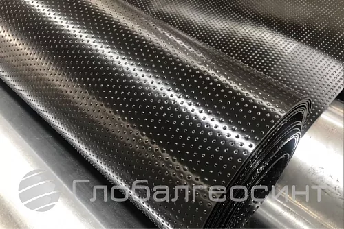 Геомембрана текстурированная с двух сторон ГлобалГео - 2, мм - 6x100, м