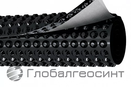 Геомембрана с геотекстилем с одной стороны ГлобалГео - 1, мм - 6x100, м - 2