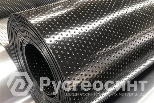 Геомембрана текстурированная с двух сторон ГлобалГео - 2.5, мм - 5x50, м - 4