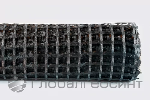 Геосетка полиэфирная с битумной пропиткой ГлобалГео - 60/60, кН/м - 4x50, м - 2
